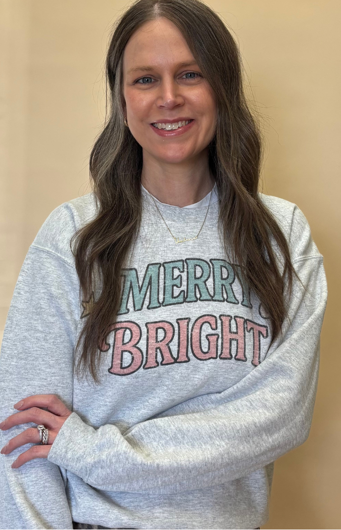 Vintage Merry + Bright WKNDER Graphic Sweatshirt